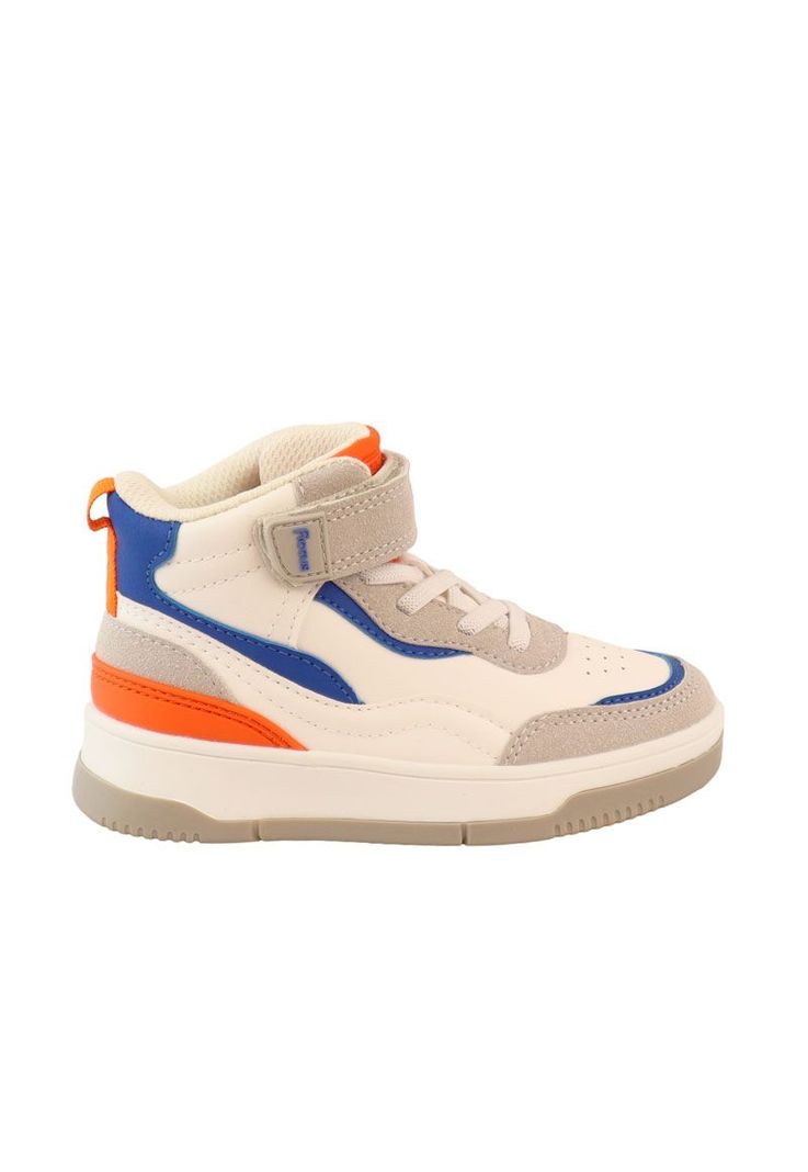 Zapatilla urbana cana velcro elastico kids nino 854 Blanco 22