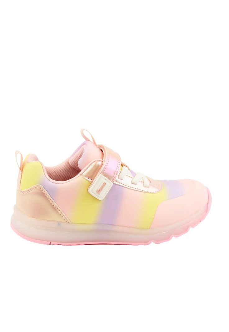 Zapatilla led velcro elástico  w24 niña 943-0