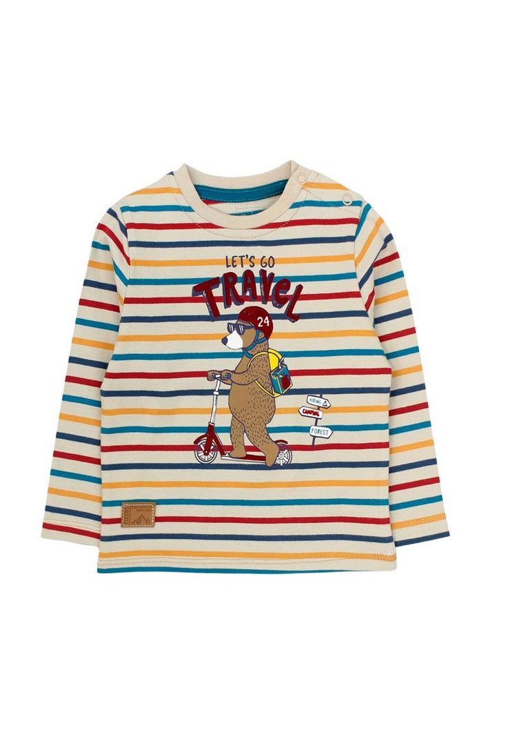 Polera bebé niño listado foresta 140-0