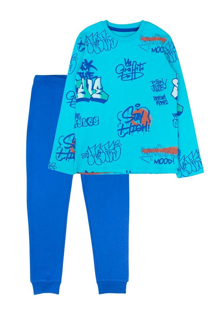 Pijama kids niño algodón graffiti 268b-0
