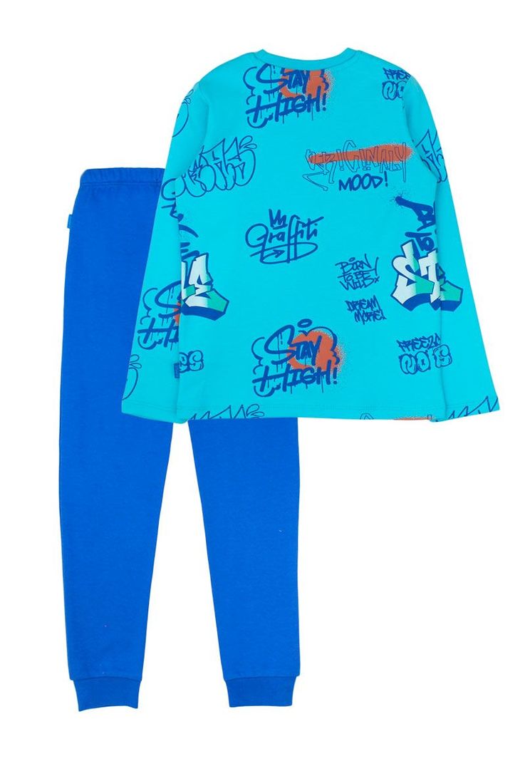 Pijama kids niño algodón graffiti 268b-1