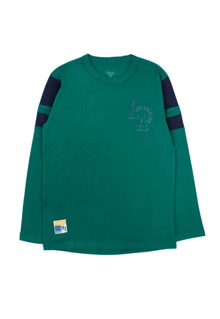 Polera junior nino franjas academy 328b Verde [ 300 ] 8 anos
