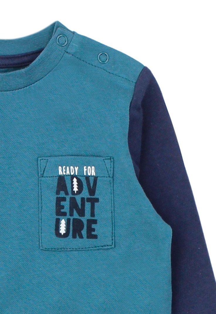 Polera bebé niño bicolor foresta 141-2
