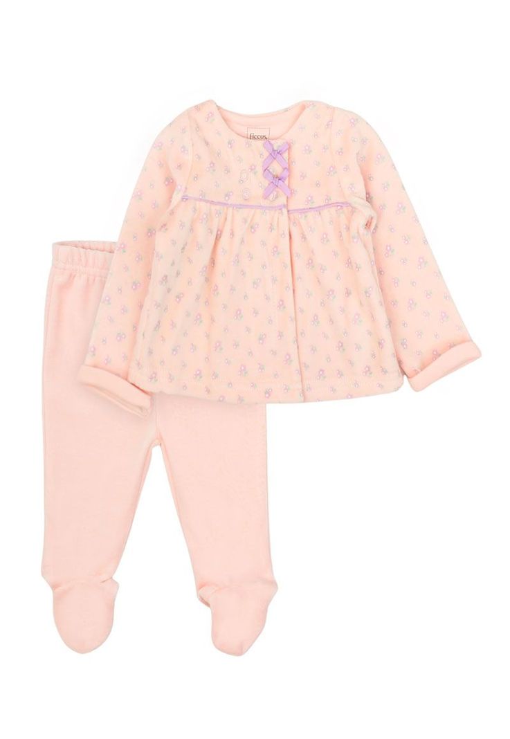 Conjunto newborn niña plush garden 122-0