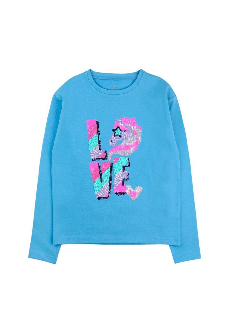 Polera kids niña lentejuelas cosmic 278-0