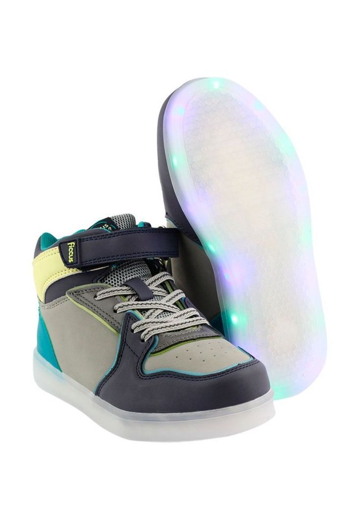 Zapatilla led velcro powerlight caminar niño 954-1