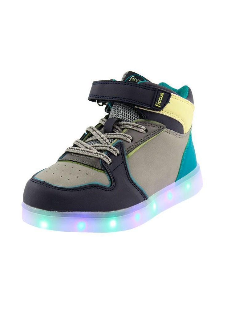 Zapatilla led velcro powerlight caminar niño 954-2