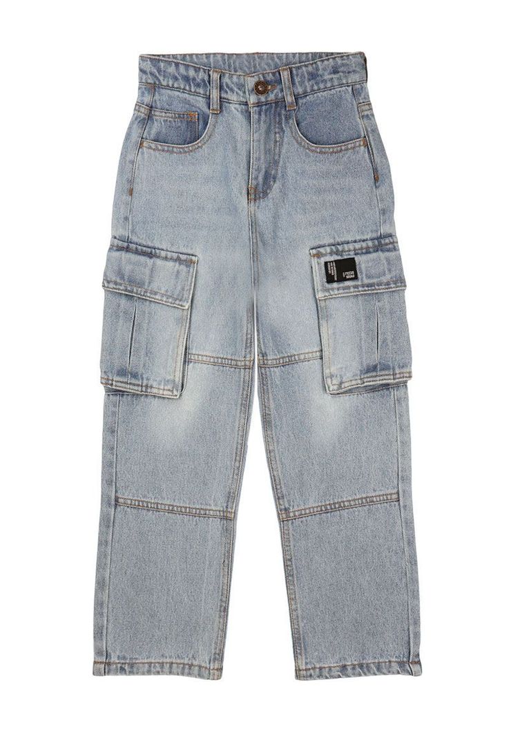 Jeans kids nino cargo squad 247 Azul 2