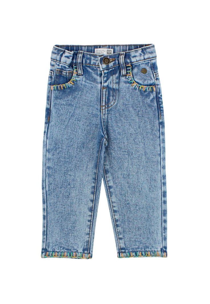Jeans bebe nina recto adventure 191 Azul 3 A 6 Meses