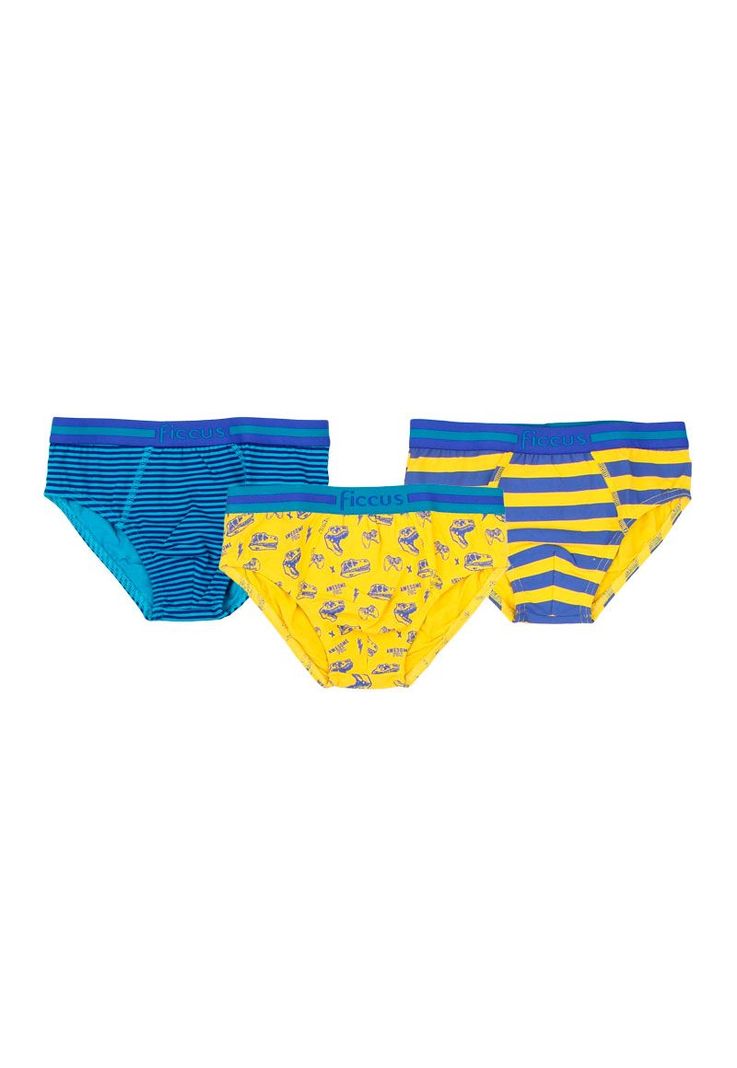 Pack triple briefs kids niño ficcus 641ñ-0