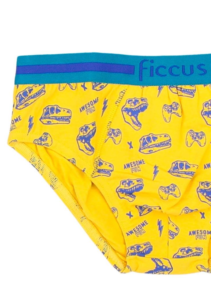 Pack triple briefs kids niño ficcus 641ñ-1