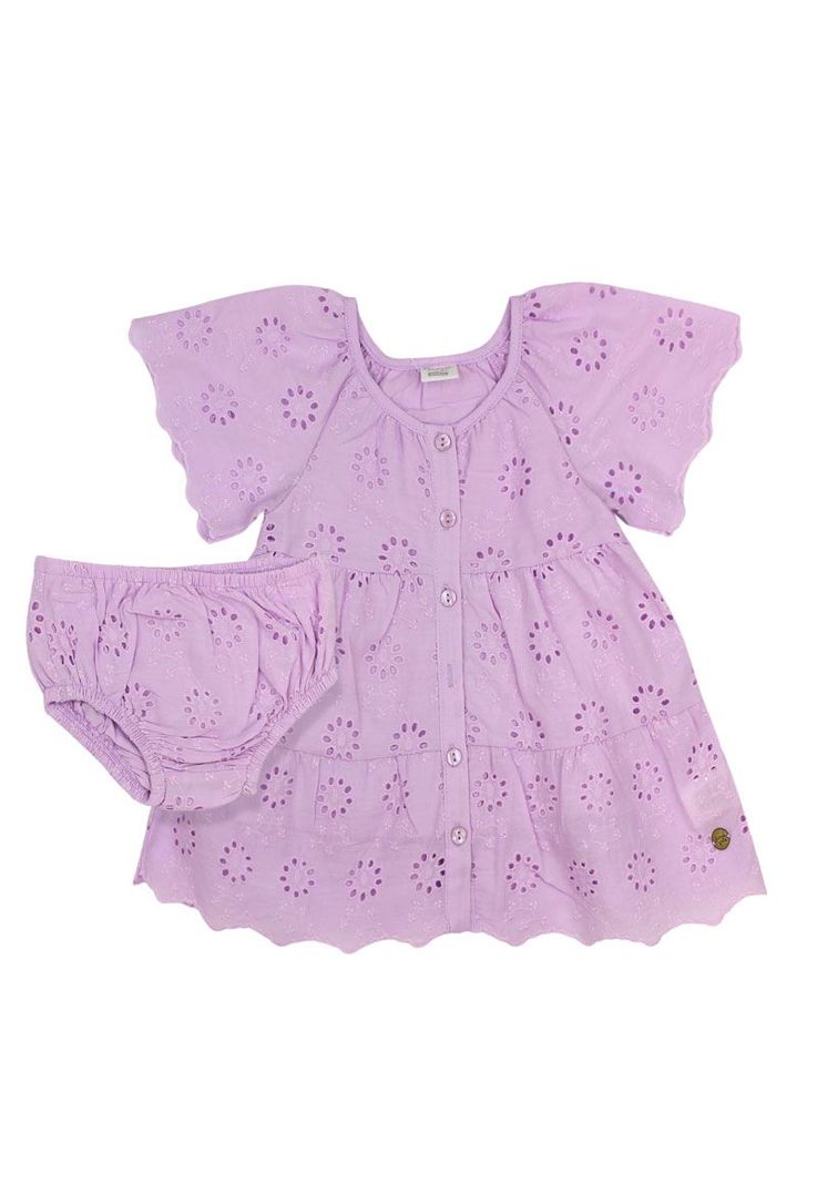 Vestido bb niña broderie earth 209-0