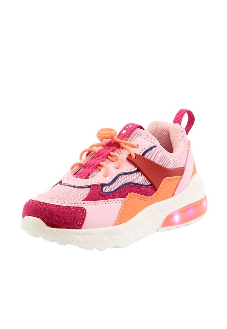 Zapatilla led velcro elástico w24 niña 953-1