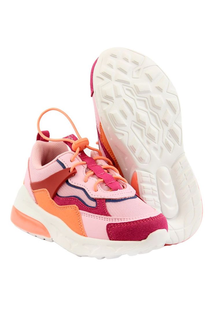 Zapatilla led velcro elástico w24 niña 953-3