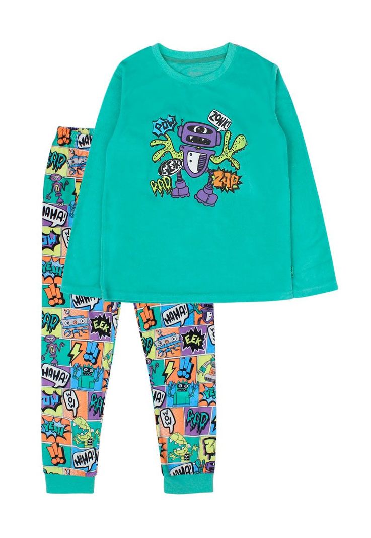 Pijama kids niño plush robot 266b-0
