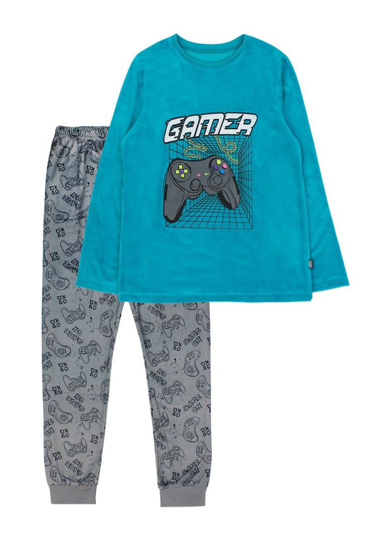 Pijama junior niño plush gamer 358-0