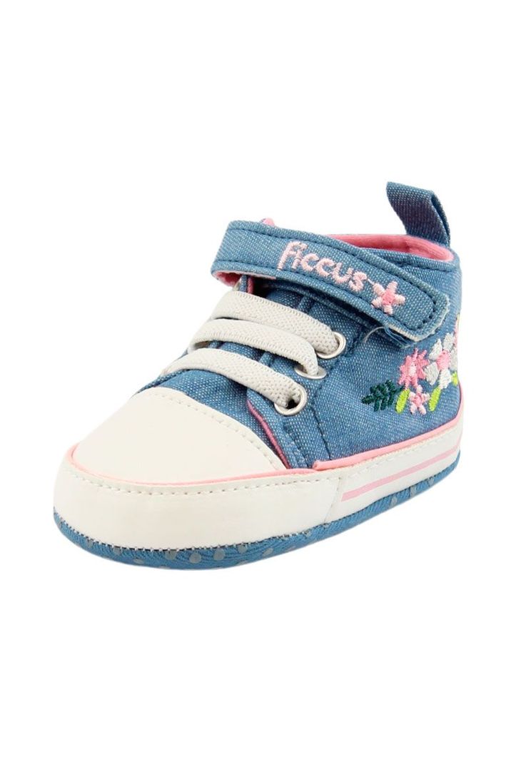 Zapatilla caña velcro elástico newborn niña 802-0