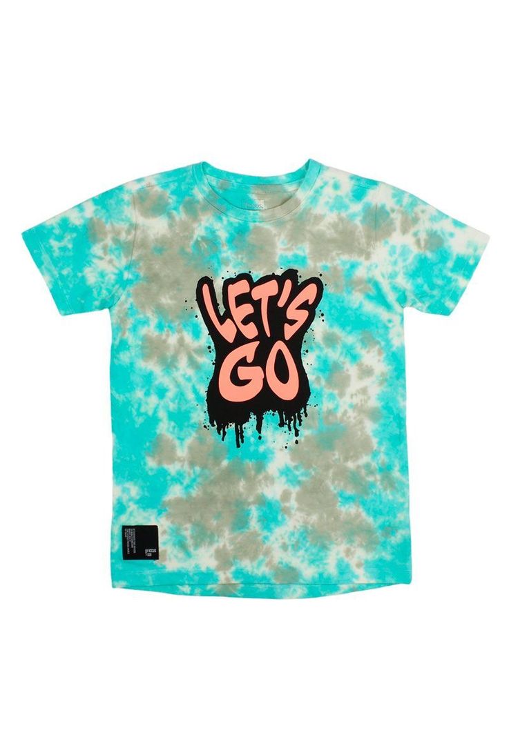 Polera jr niño tie dye bicolor go 357-0