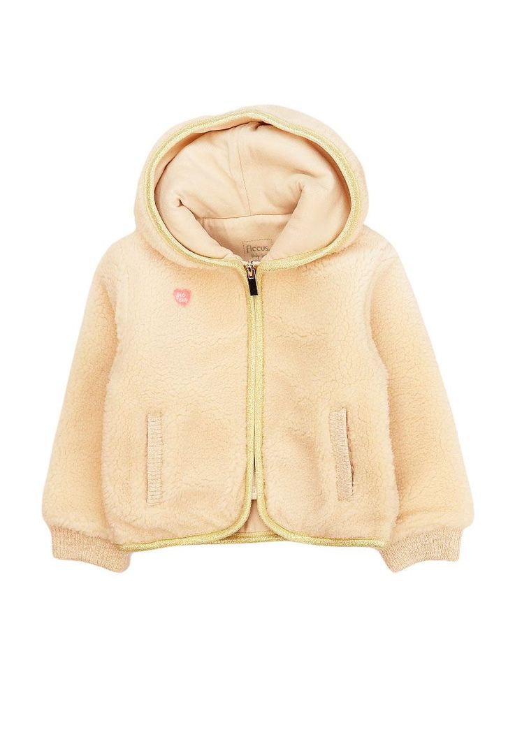 Casaca bb nina corderito squad 213 Blanco 3 A 6 Meses