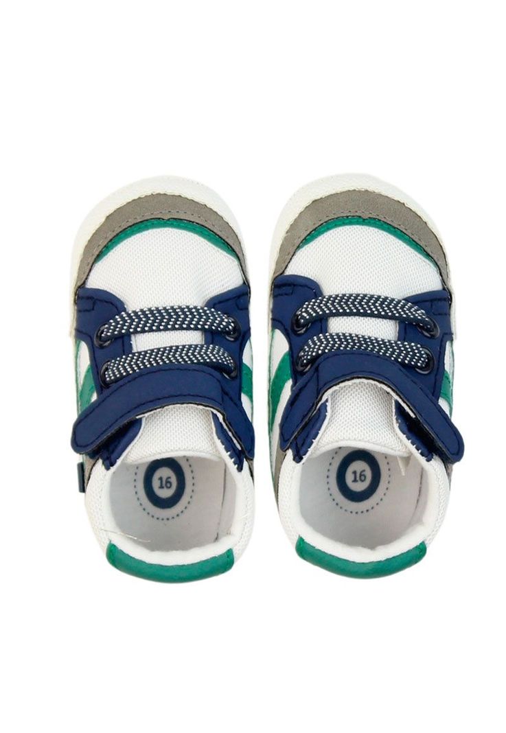 Zapatilla urbana caña velcro elastico bebé soft niño 813 W24d-2