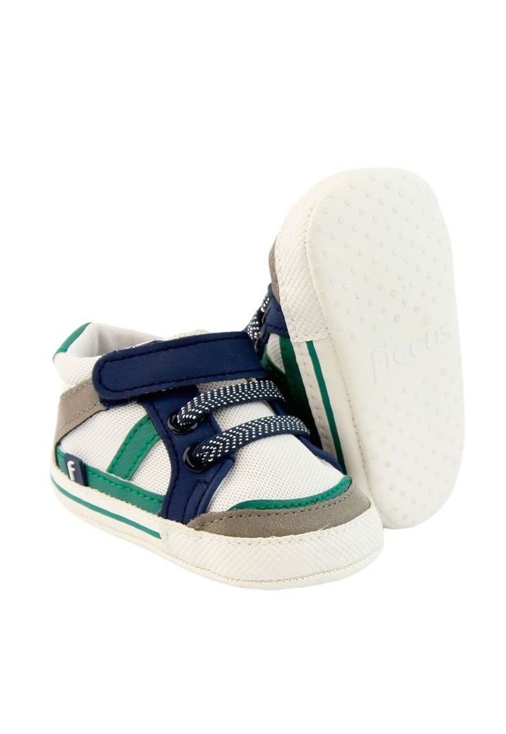 Zapatilla urbana caña velcro elastico bebé soft niño 813 W24d-3