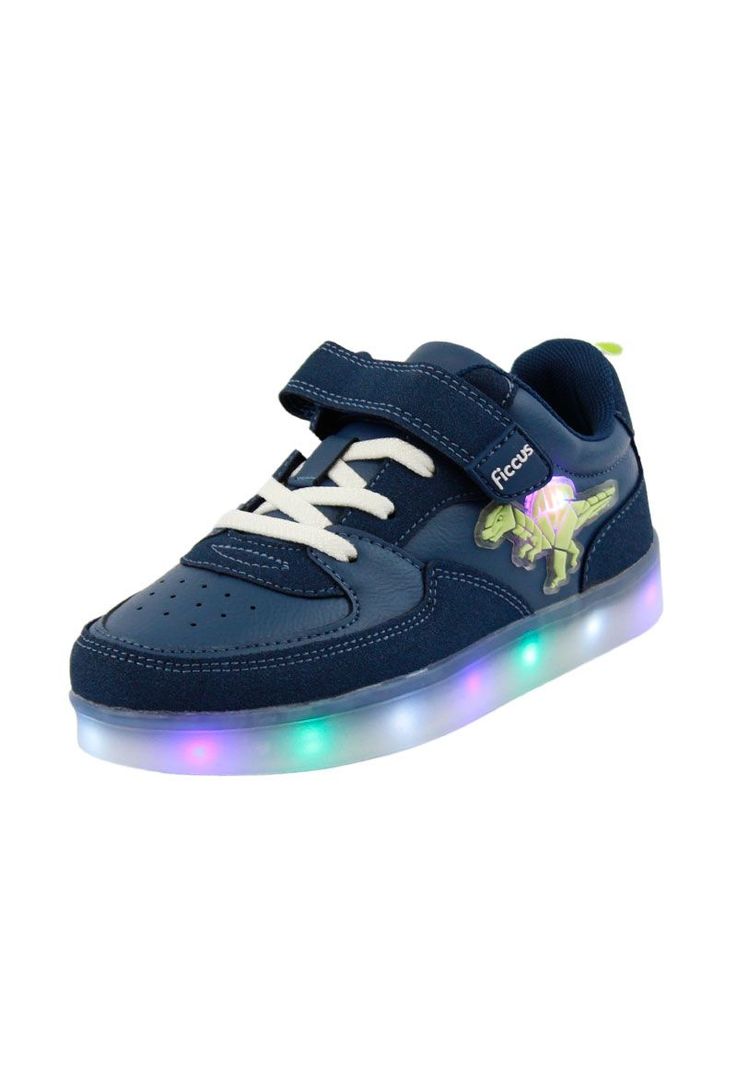 Zapatilla led  2 velcros w24 niño 956-1