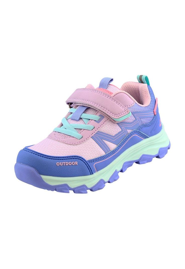 Zapatilla outdoor velcro elástico kids niña 850