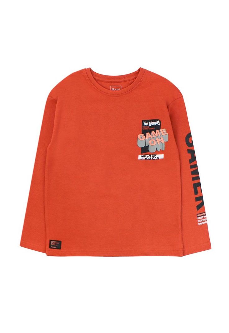 Polera boys attitude 233R Naranjo 2