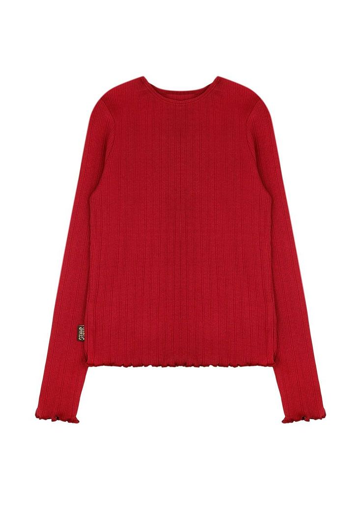 Polera jr nina rib squad 355v Burdeo 8