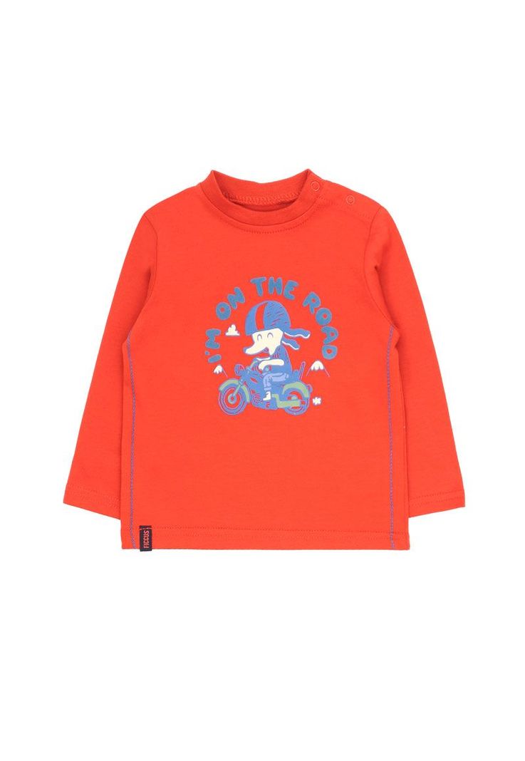 Polera bb nino costuras day to day 701 Ladrillo [ 930 ] 3 A 6 Meses