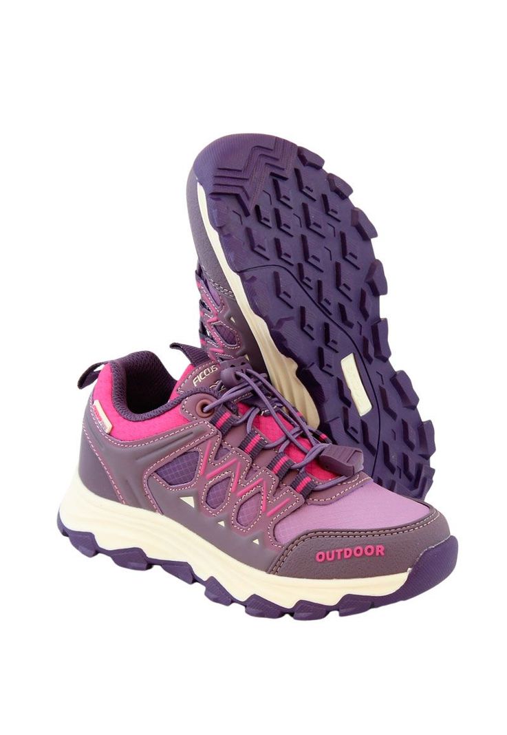Zapatilla ficcustex velcro baja elástico junior niña 902-3