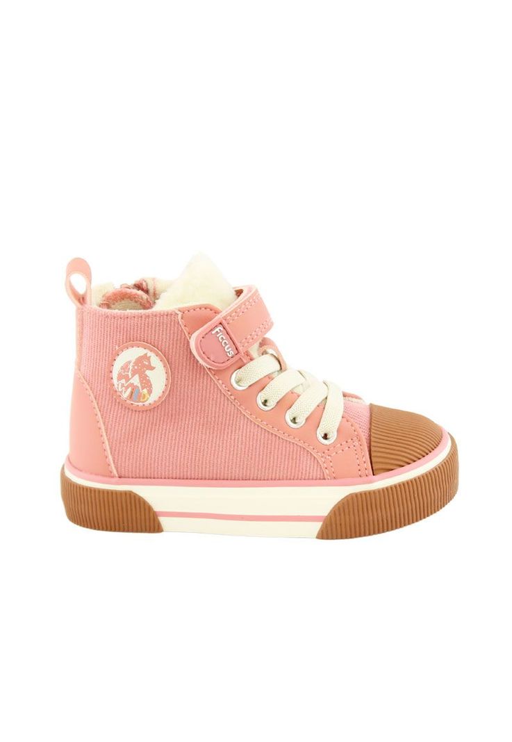 Zapatilla urbana caña velcro elástico kids niña 837-0