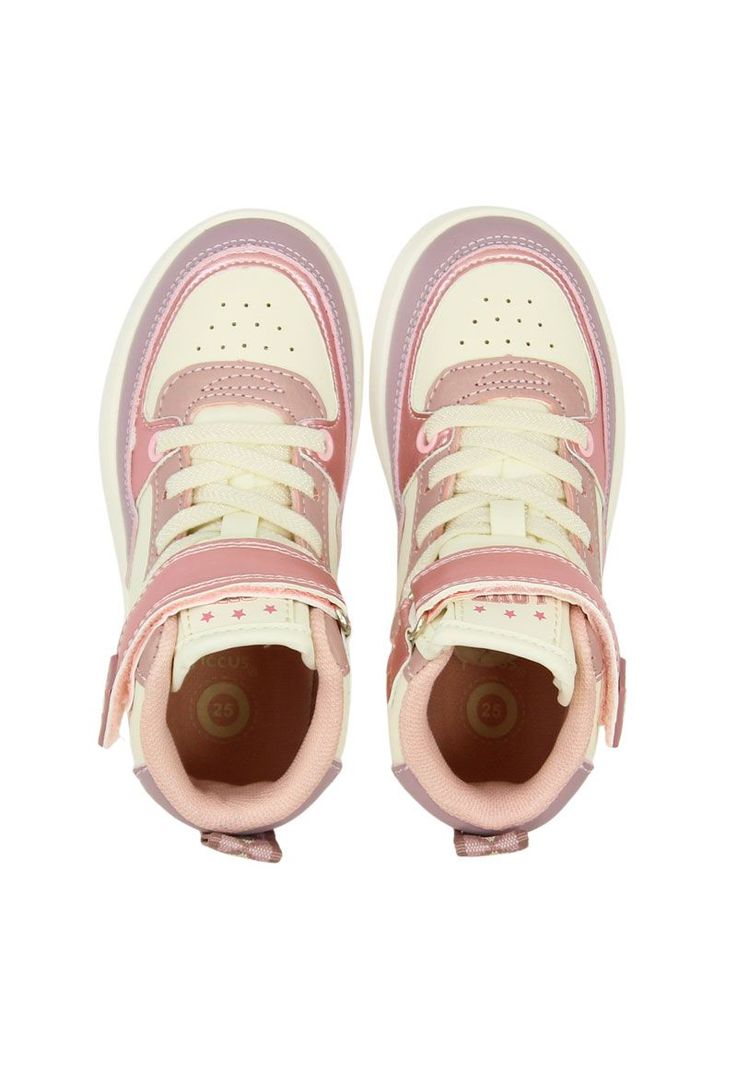 Zapatilla urbana caña velcro elástico kids niña 840-2