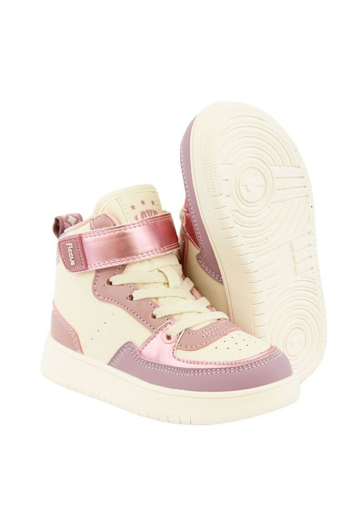 Zapatilla urbana caña velcro elástico kids niña 840-3