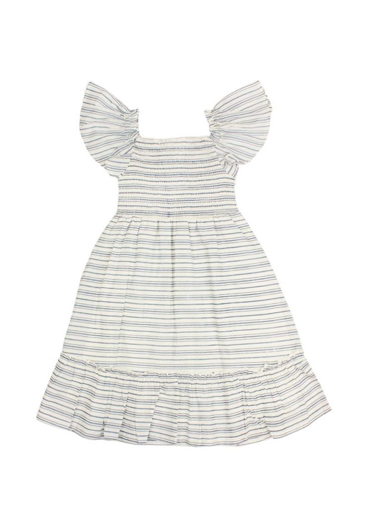 Vestido jr niña listado earth 419-0