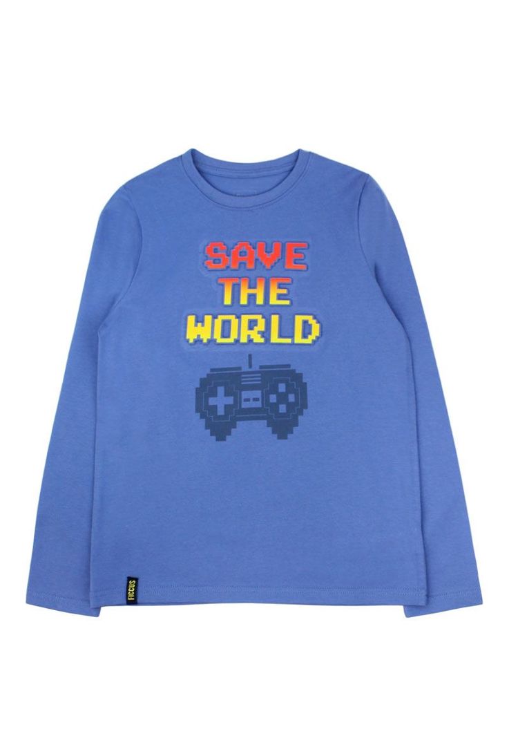 Polera junior nino relieve day to day 754 Azul 8 anos