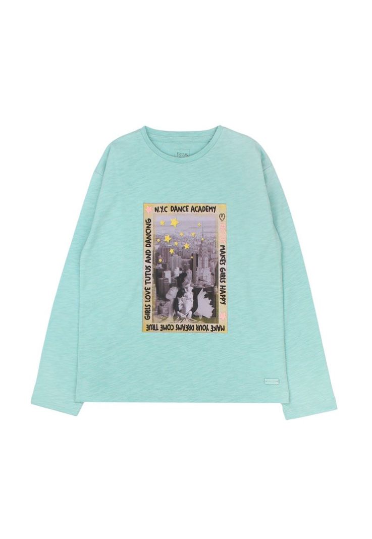 Polera kids nina slub academy 271 Verde Menta [ 370 ] 2