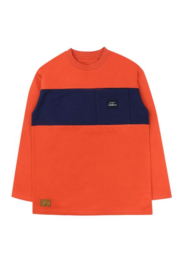 Polera junior nino c/ cortes foresta 331b Ladrillo [ 930 ] 8 anos
