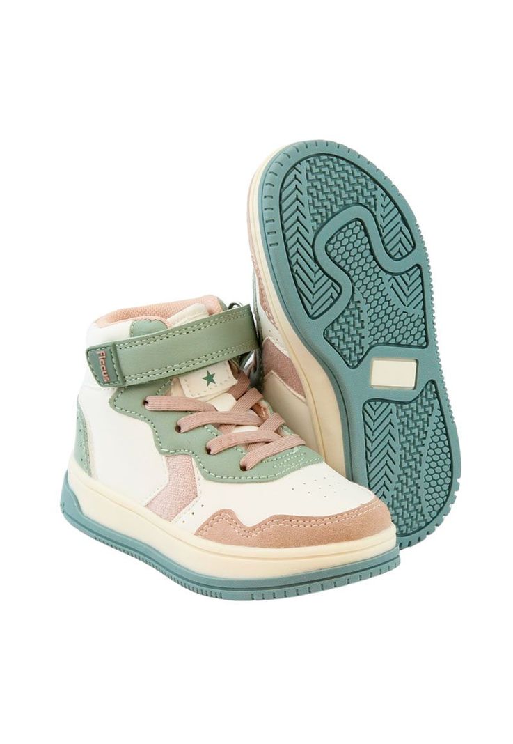 Zapatilla urbana caña velcro elástico kids niña 841-3