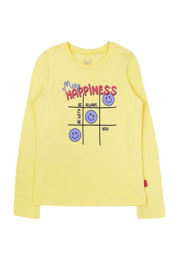 Polera junior nina glitter day to day 762y Amarillo 8 anos