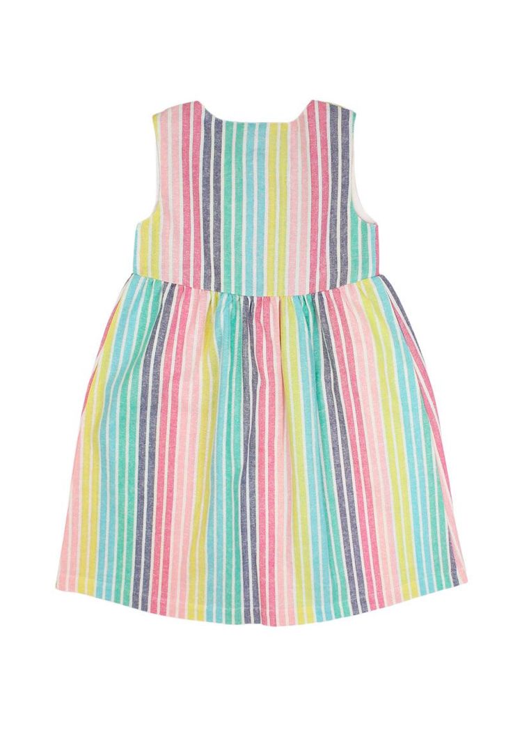 Vestido kids niña listado go 324-1