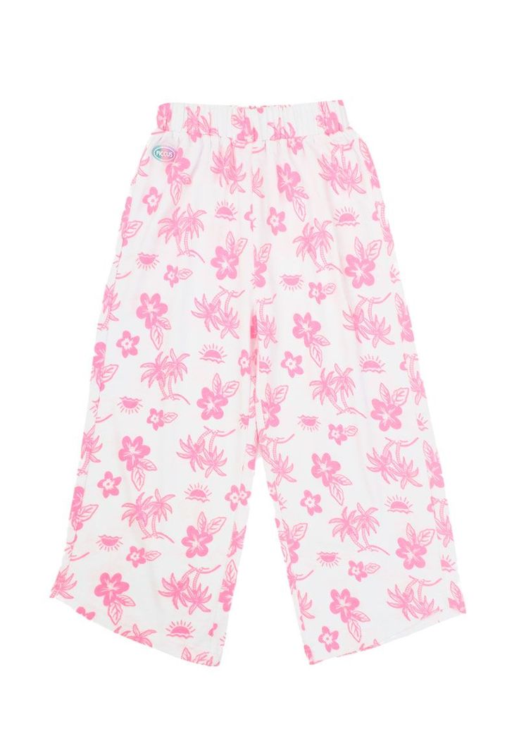 Pantalón kids niña palazzo estampado malibu 303-0
