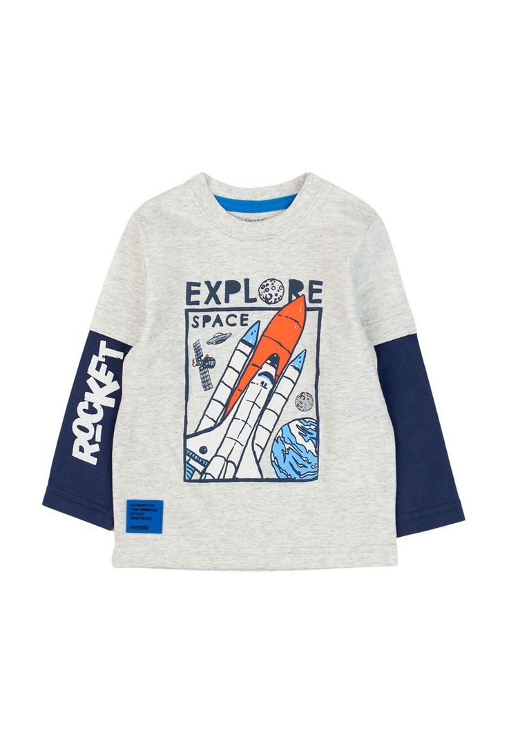 Polera bebé niño doble manga cosmic 144-0