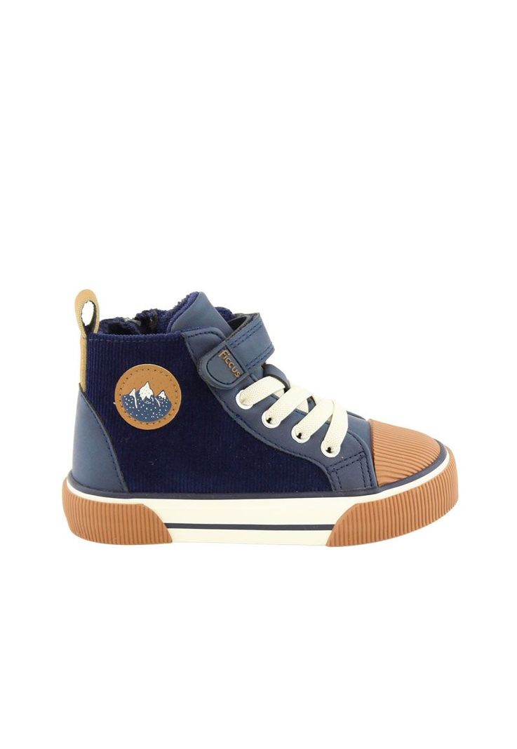 Zapatilla urbana caña velcro elástico kids niño 863-0