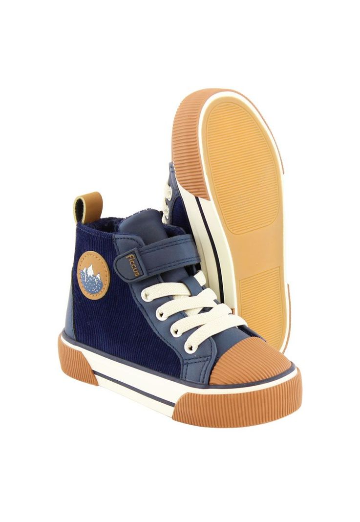 Zapatilla urbana caña velcro elástico kids niño 863-3
