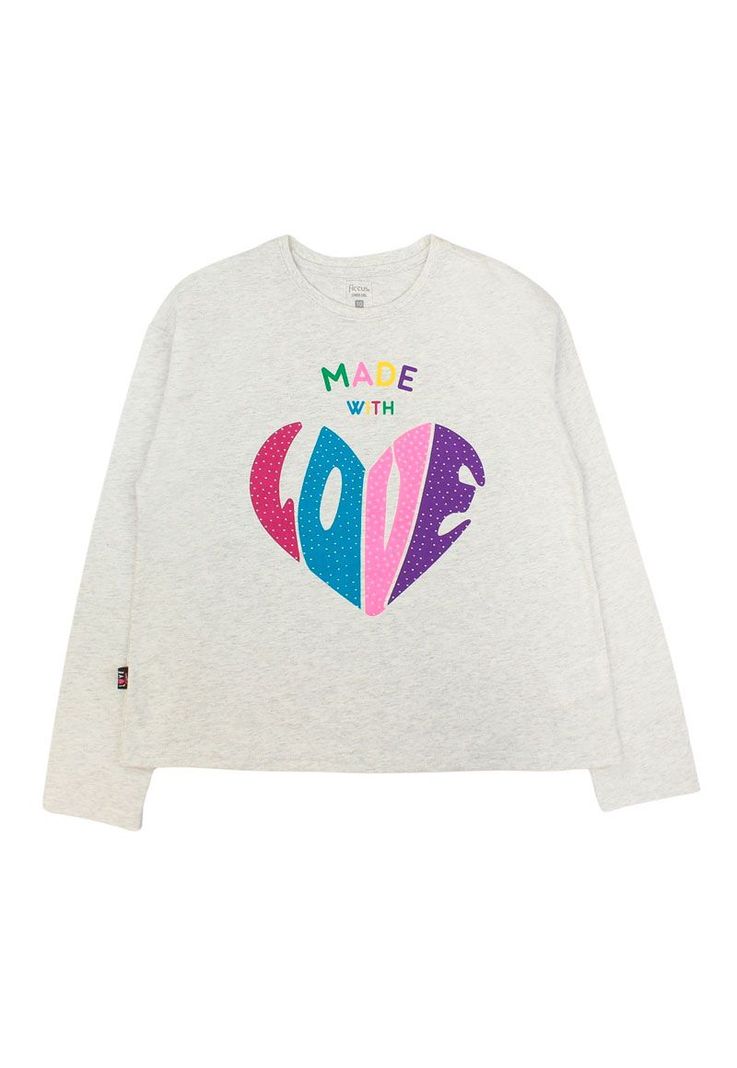 Polera junior nina h/caido move 367b Gris [ 20 ] 8 anos