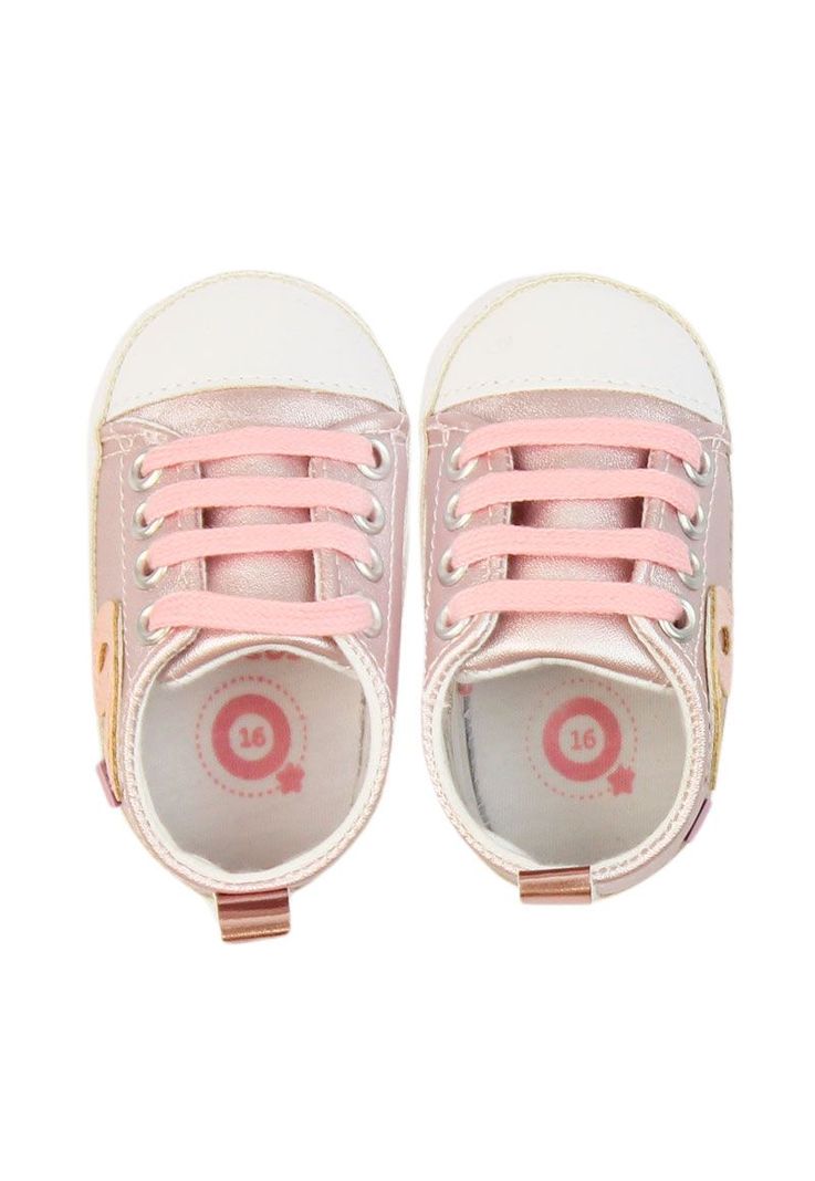 Zapatilla urbana cordón newborn niña 803-2
