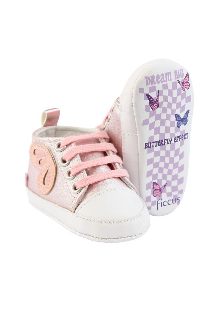 Zapatilla urbana cordón newborn niña 803-3
