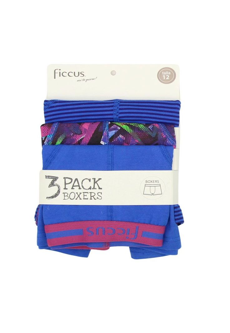 Pack triple boxers teens niño  658-0