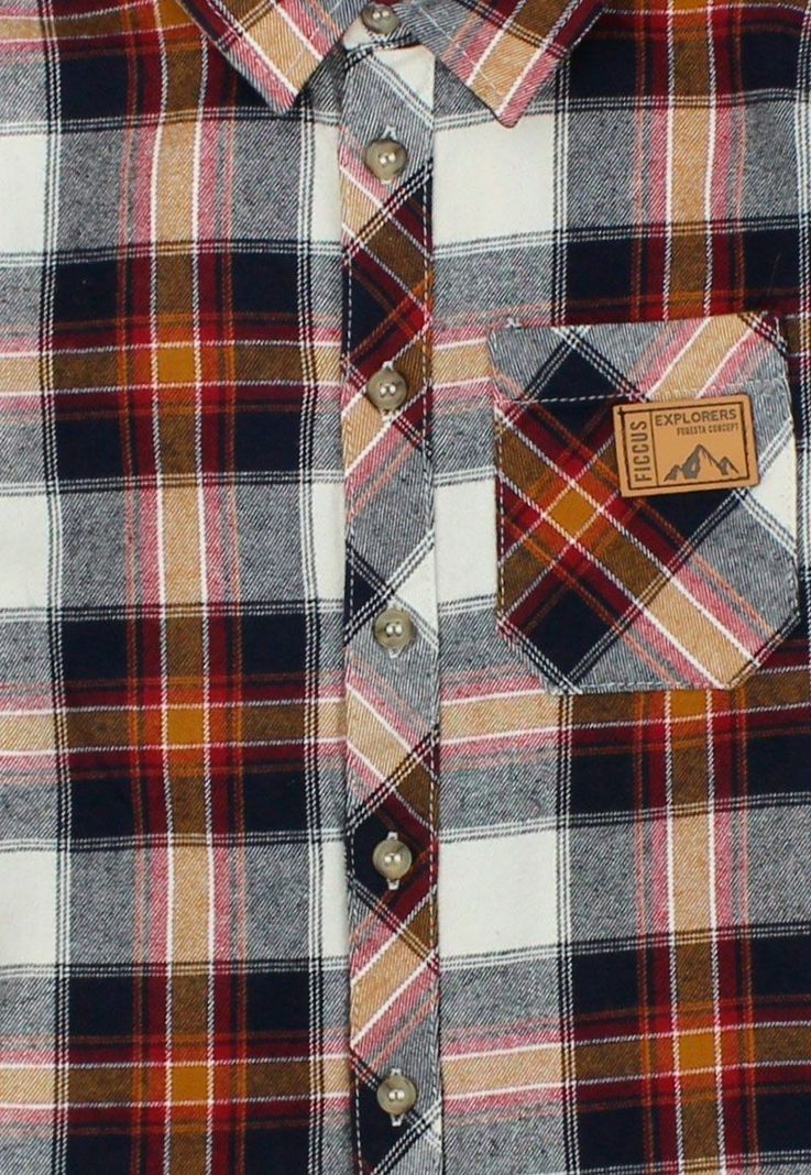 Camisa kids niño escocesa foresta 239b-2